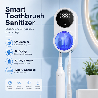 🦷 UV Toothbrush Sanitizer – Kill 99.9% of Germs, Naturally