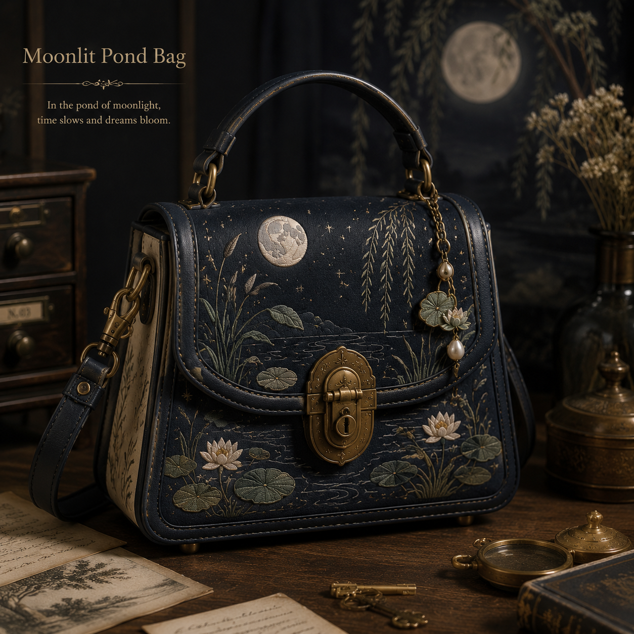 Moonlit Pond Bag