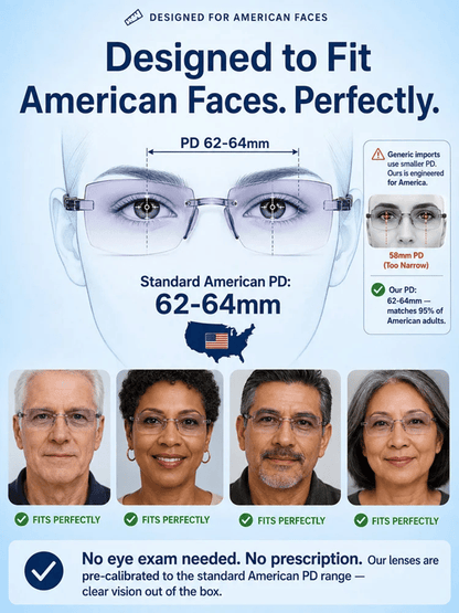 👑[Regain Your Youthful Vision] Smart Zoom Diamond-Cut Reading Glasses